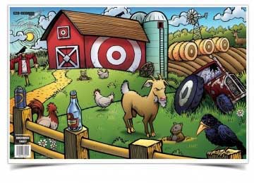 Birchwood Casey EZE Scorer Targets 23" x 35" Broadside of a Barn Paper Target 5 Pack