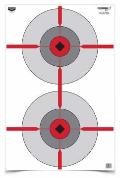 Birchwood Casey Eze-Scorer 23" x 35" Double Bull's-Eye Paper Target 100 Pack
