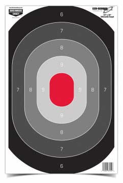 Birchwood Casey Eze-Scorer 23" x 35" Oval Silhoutte Paper Target 5 Pack