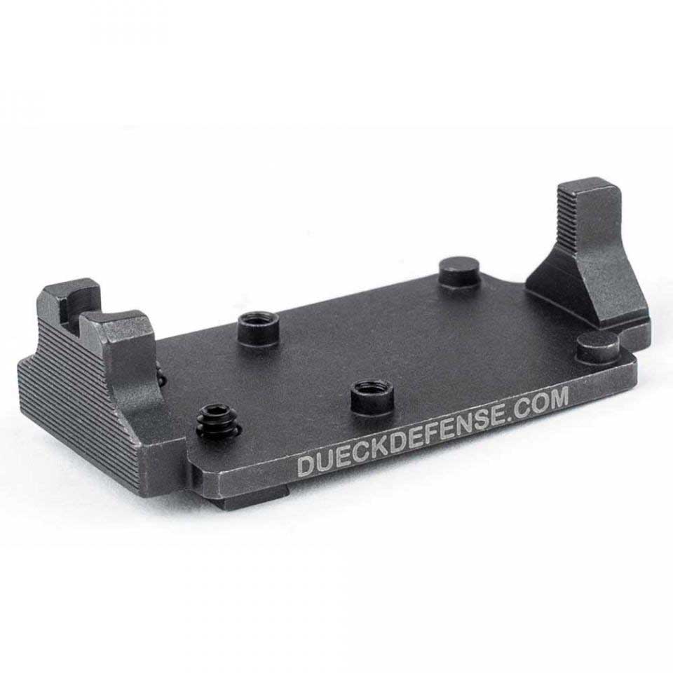 Dueck Defense RBU Glock Mount & Back Up Sight Base for Trijicon RMR
