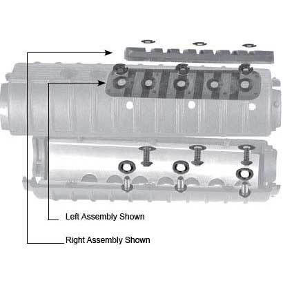 Add-A-Rail System: RIGHT or LEFT Tactical Forearm Rail Kit