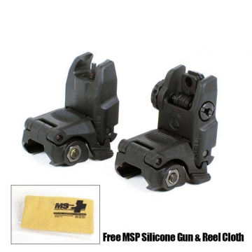 Magpul MBUS Sight Set (Front & Rear) - GEN 2 w/ Free MSP Silicone Gun  Cloth