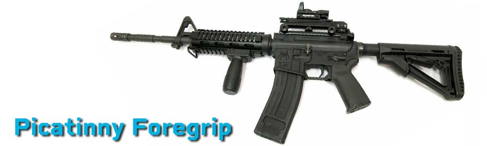 Tactical Vertical Grip Black Picatinny Style Compatible With Shotguns.