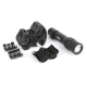 SureFire 6PX Tactical Single-Output LED Flashlight w/ Elzetta ZSM Tactical Shotgun Flashlight Mount