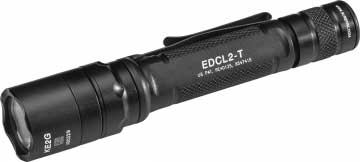 Surfire Dual-Output Everyday Carry LED Flashlight SUR-EDCL2-T