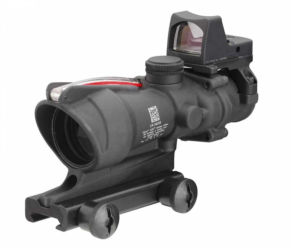 Trijicon ACOG 4x32 Dual Illuminated .223 Ballistic Reticle 3.25 MOA RMR Type 2 Sight and TA51 Mount