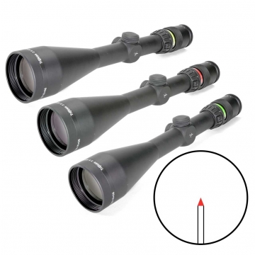 Trijicon AccuPoint TR22, 2.5-10x56 Rifle Scope w/ BAC, Amber Triangle Post Reticle