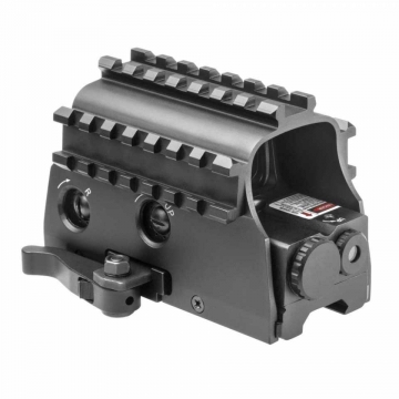 NcStar Tri-Rail Green Dot Sight w/Red Laser QR Mount