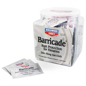Birchwood Casey Barricade Wipes - Take-Alongs (Package of 100)