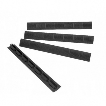 Ergo 7-Slot KeyMod WedgeLok Rail Cover 4 pack Black