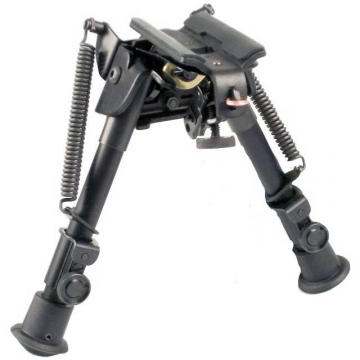 Harris S-BR Sling Stud Bipod  - 6" to 9" w/ Swivel and Leg Smooth  (Rifle Bipod)