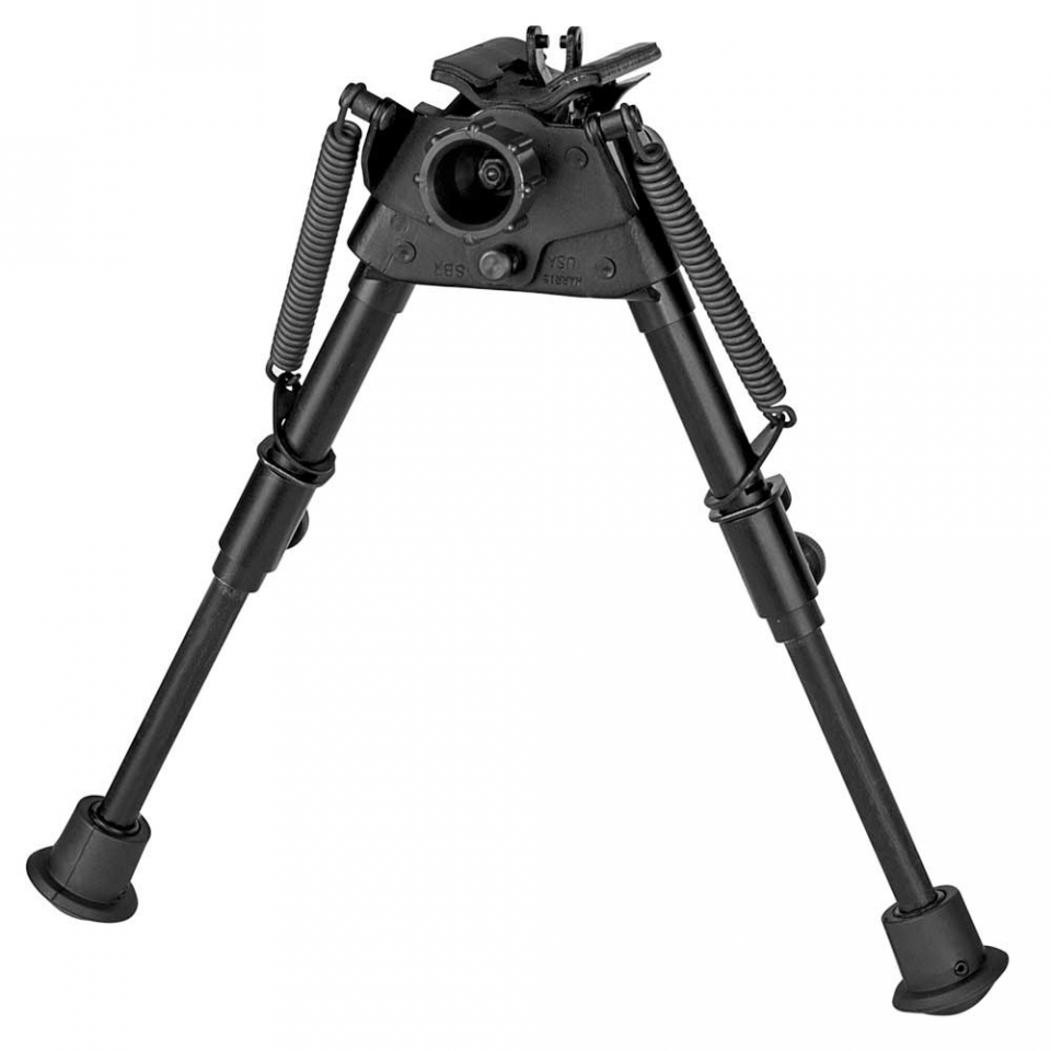 Harris S-BR Bipod | 6-9" Swivel Tactical Bipod with Smooth Legs