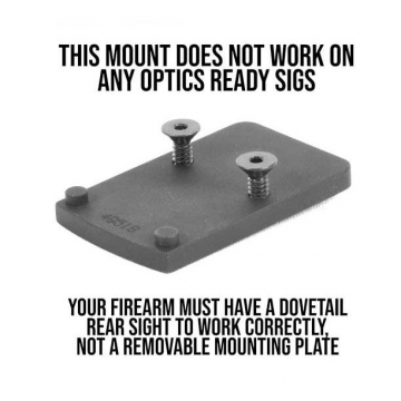 EGW Dovetail Mount for the Trijicon RMR, Holosun 407c / 507c for Sig Sauer P220, P226, P229, P320