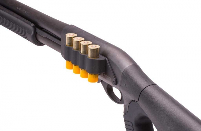 Shotgun Side Saddle For Remington 870 12 Ga 10 Shell Holder Carrier Black.