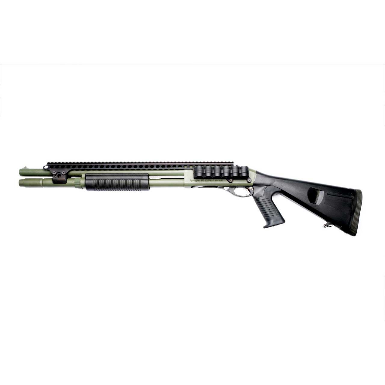 Remington 870 Rail System & Polymer Shell Holder - Mesa Tactical