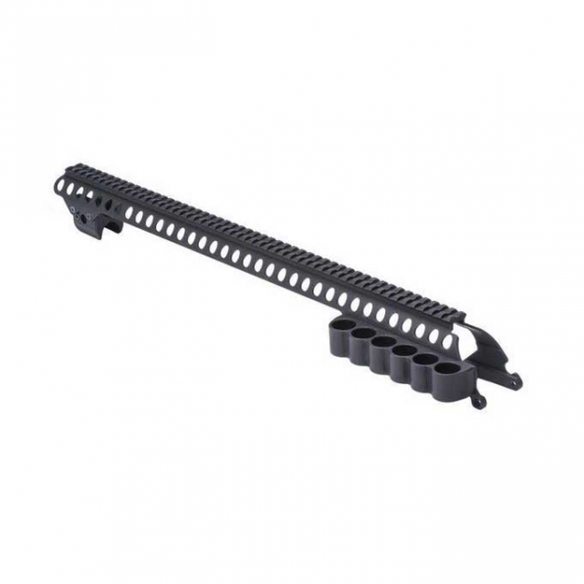Mesa Tactical Saddle Rail 5インチ 6シェル M870 Remington 870 Rail System & Polymer Shell Holder - Mesa Tactical